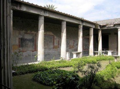 Repristinación de una jardín romano 